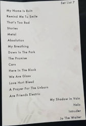 Gary Numan Southend Setlist 2019